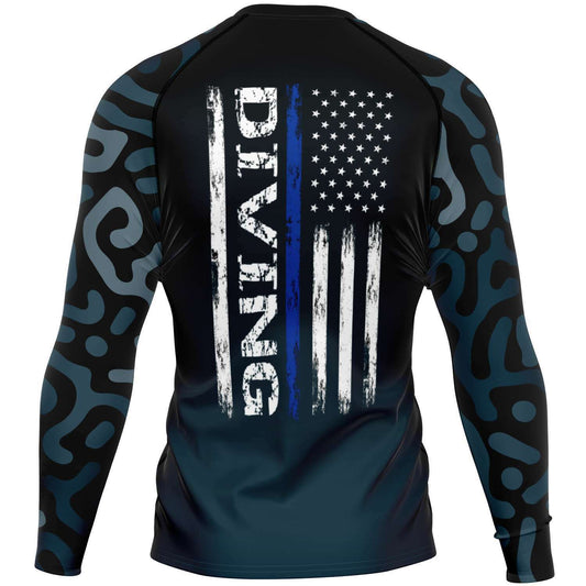 long sleeve scuba diving rash guards