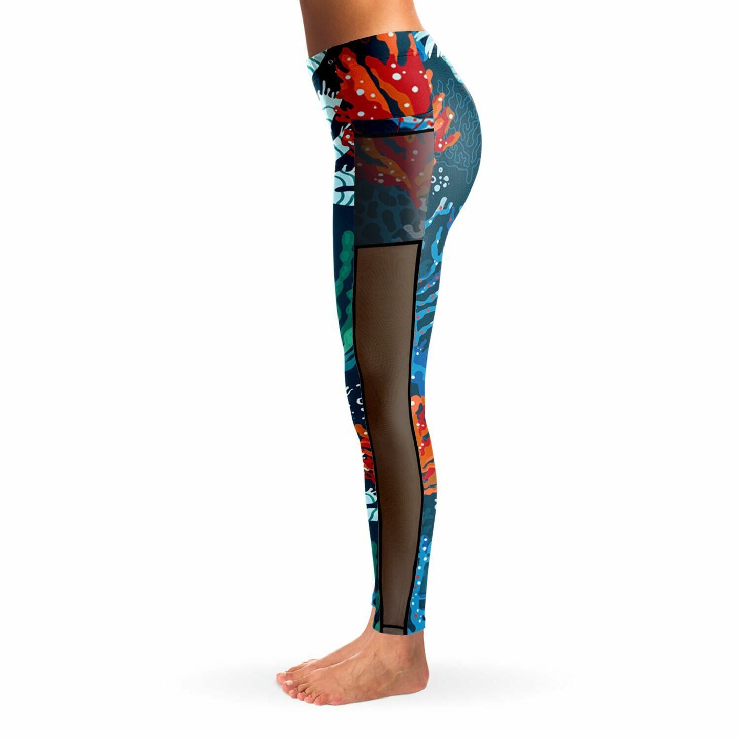 Blue Coral Leggings