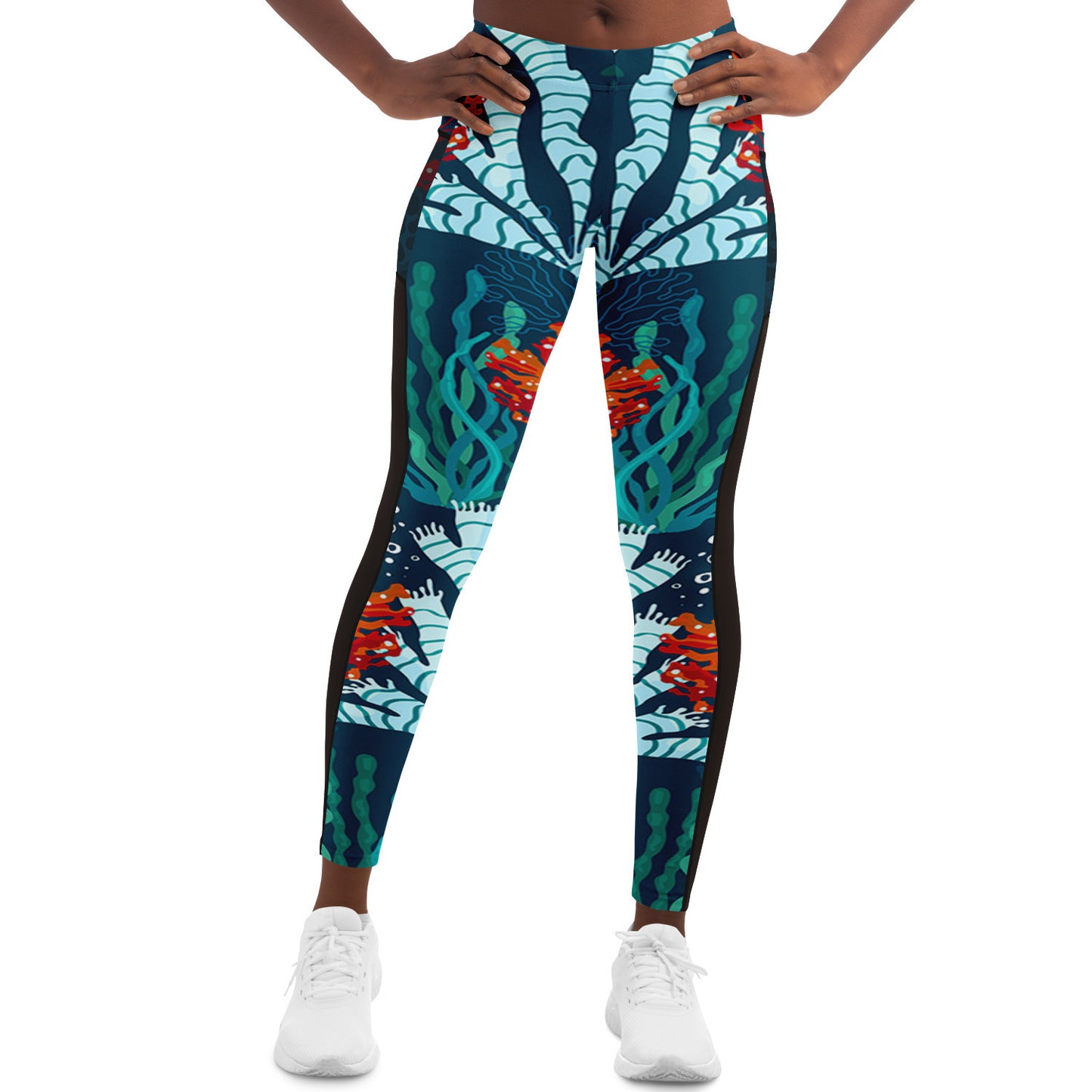 Blue Coral Leggings