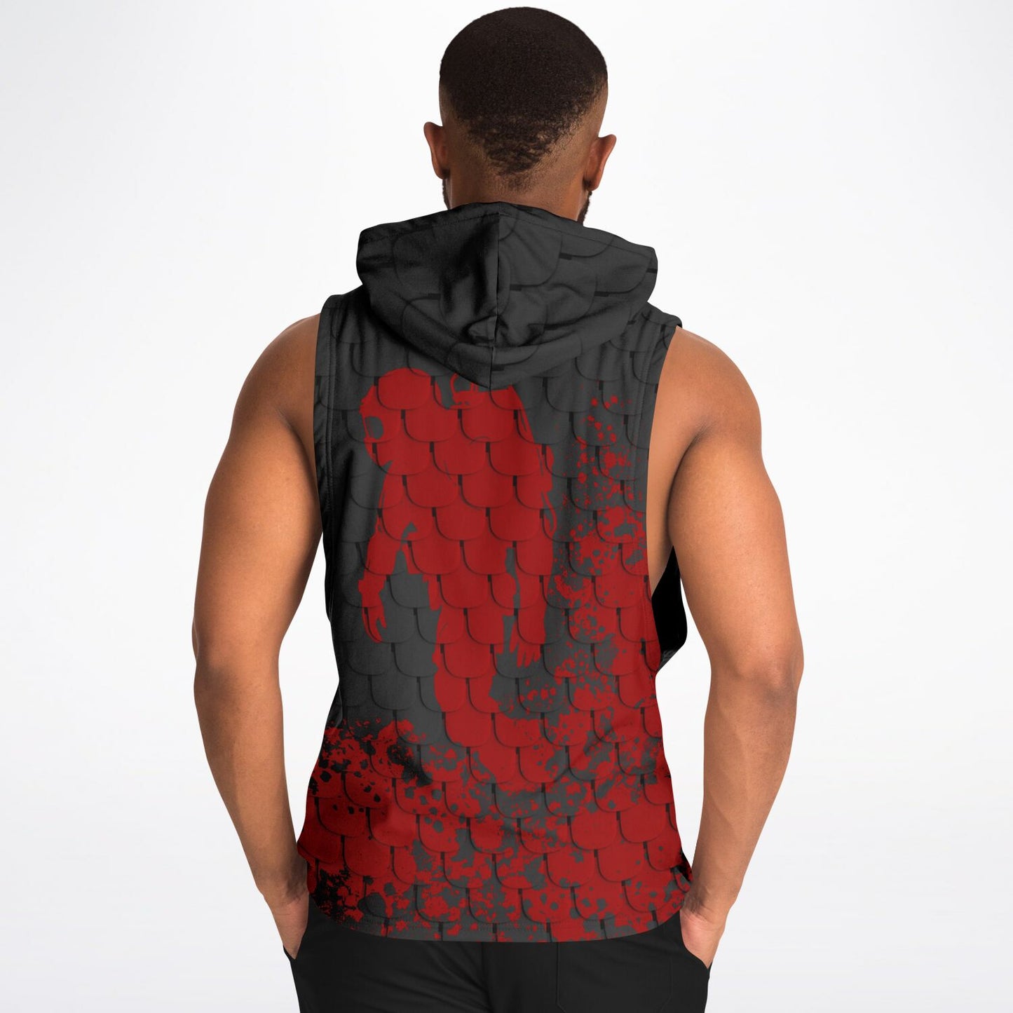 Red Diver Armhole Hoodie