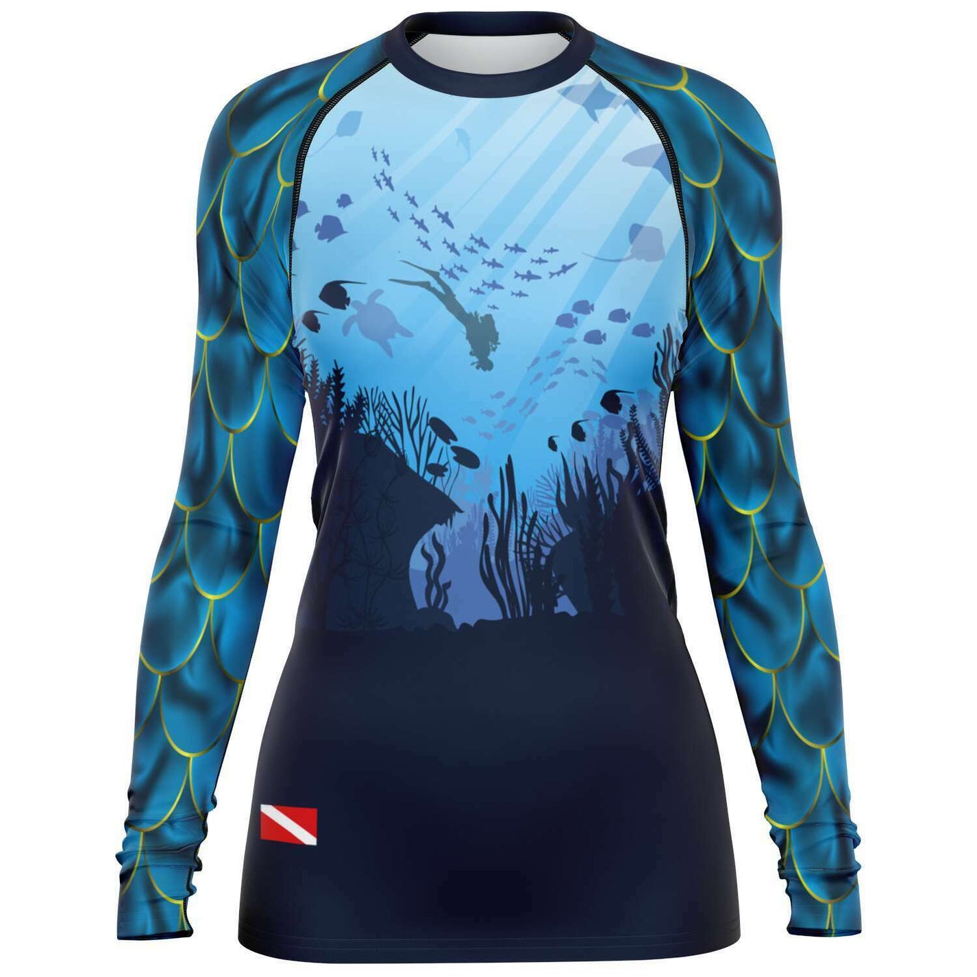 My Scuba Diving World|Women Snorkeling Rash guards – DiverBubbles