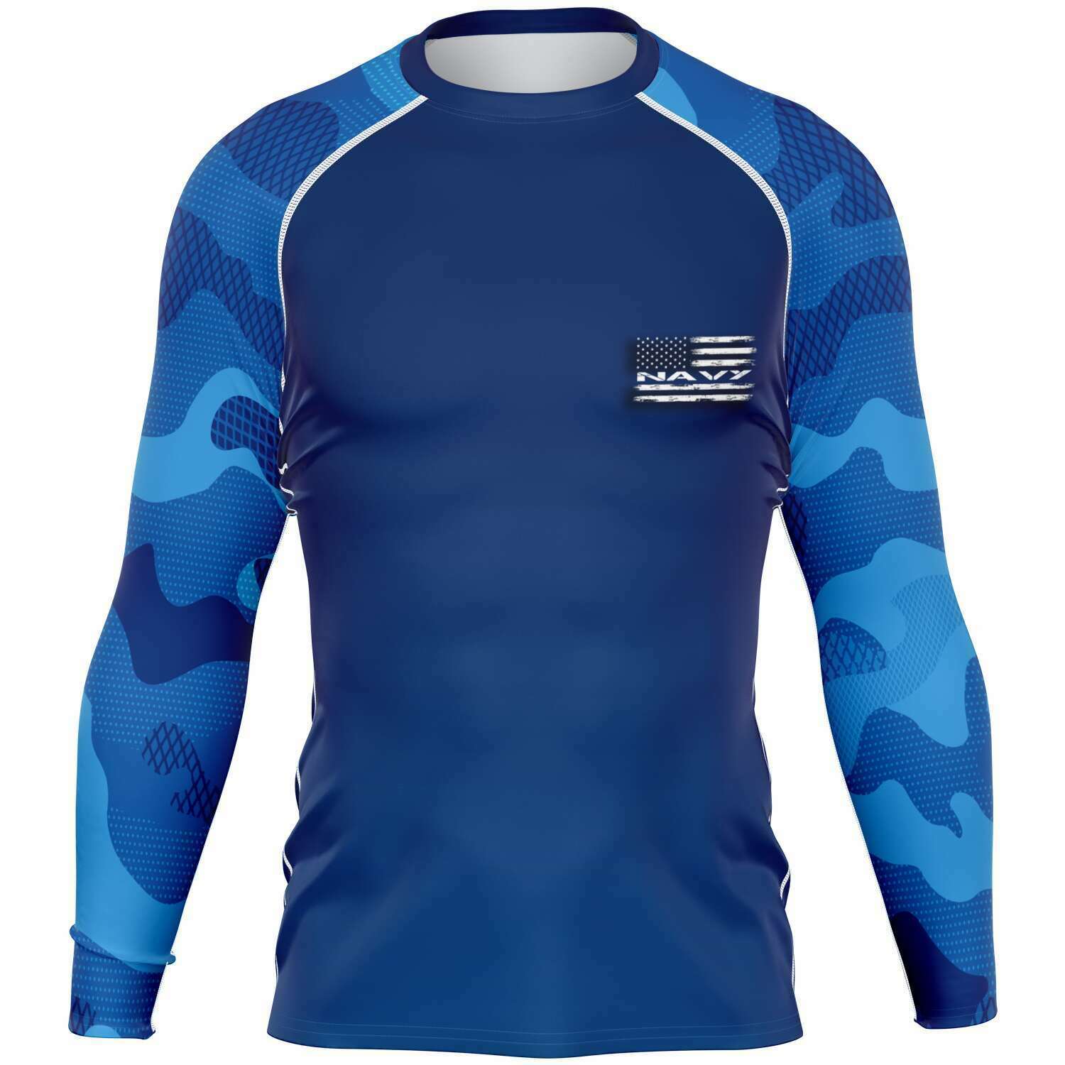 Navy Rashguard Navy Diving Rashguard for Men | Diver Bubbles – DiverBubbles