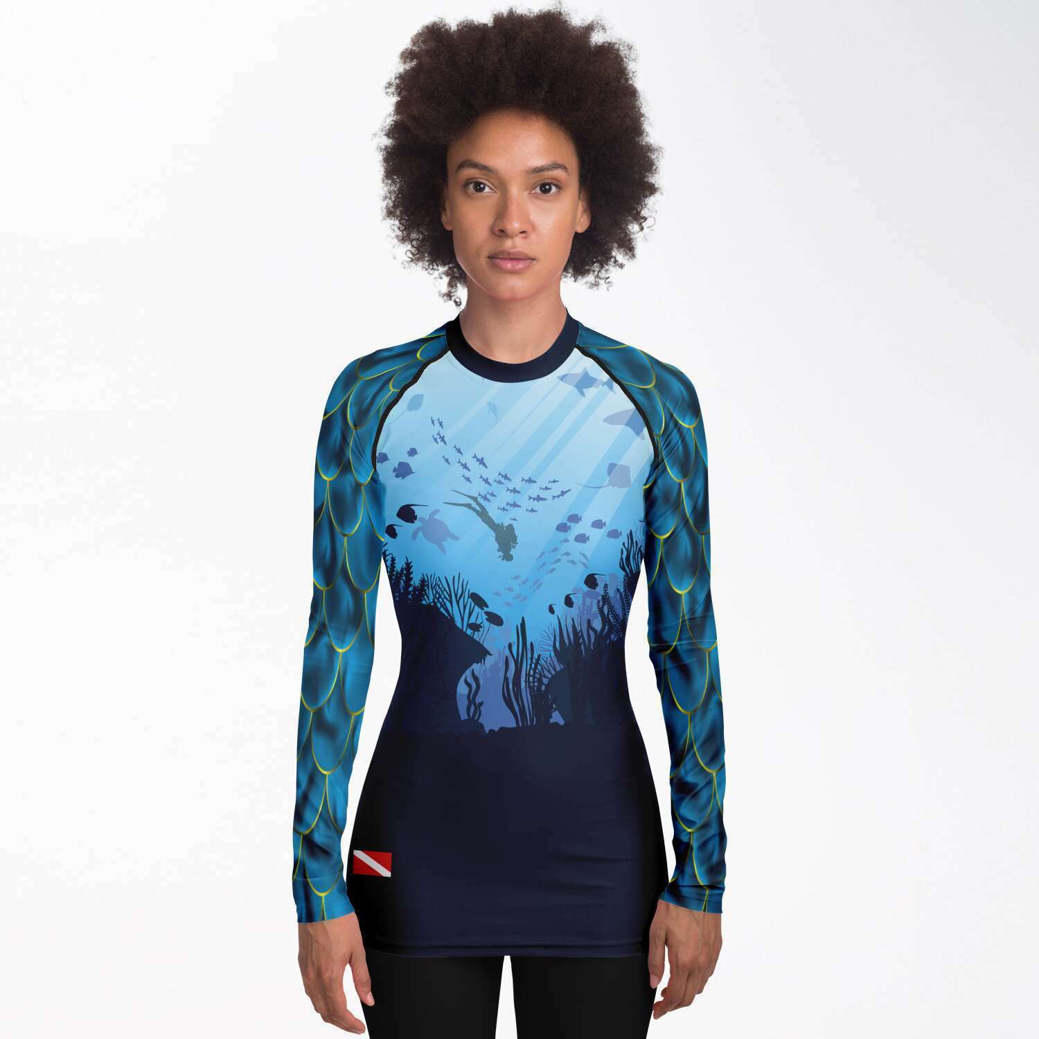 My Scuba Diving World|Women Snorkeling Rash guards – DiverBubbles