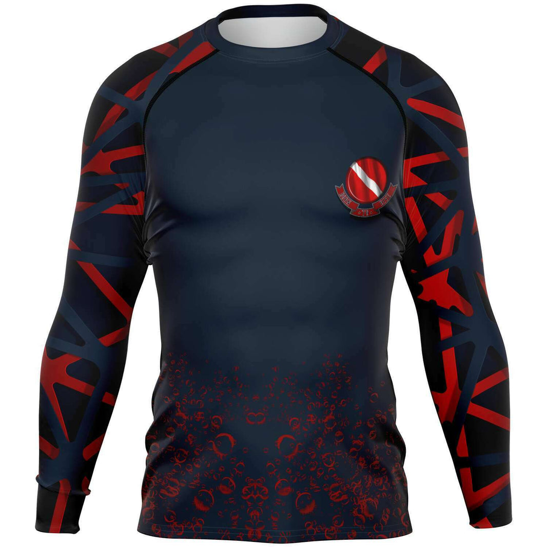 Requin Rash Guard Men's Scuba Diving Rash Guards – UPF 50+ | Diver Bubbles – DiverBubbles