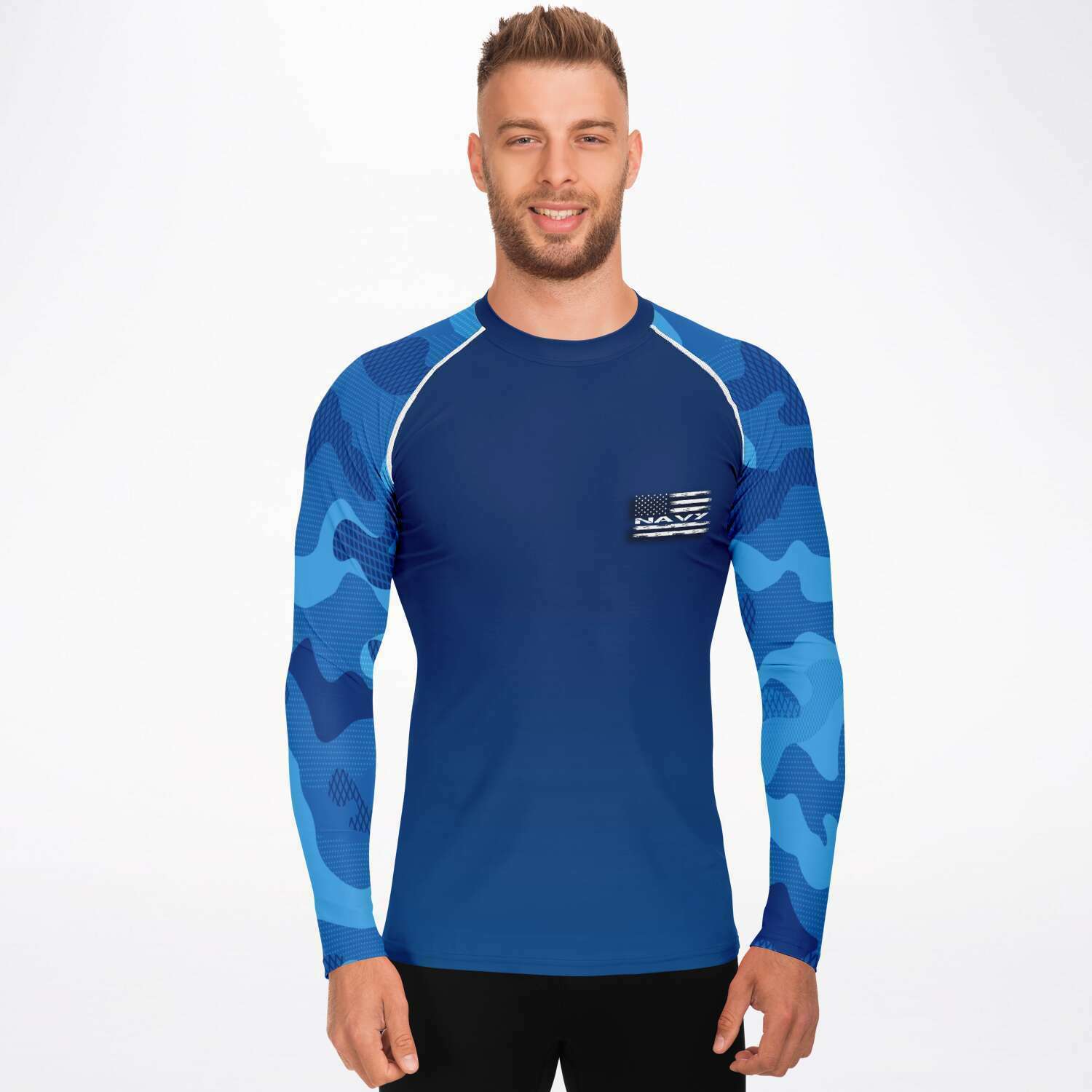 Navy Rashguard Navy Diving Rashguard for Men | Diver Bubbles – DiverBubbles