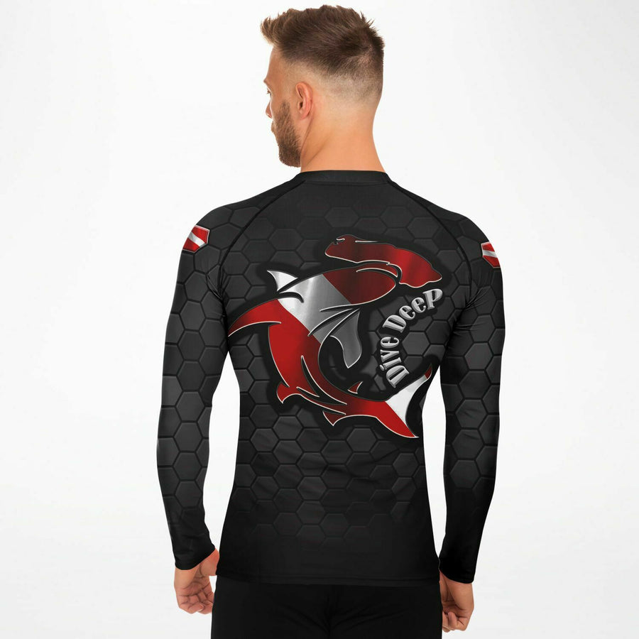 Hammerhead Rashguard - men's all-over-print scuba diving rash guard