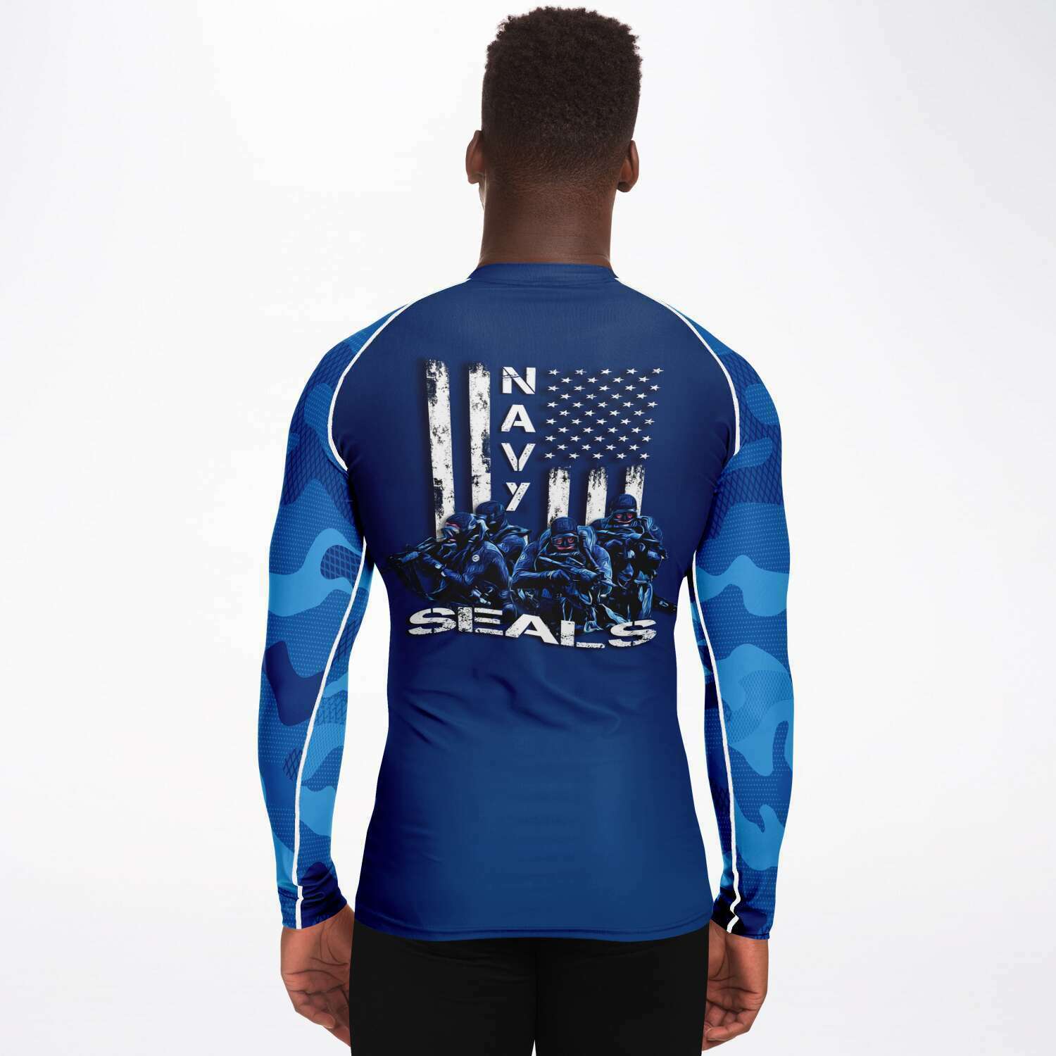 Navy Rashguard Navy Diving Rashguard for Men | Diver Bubbles – DiverBubbles