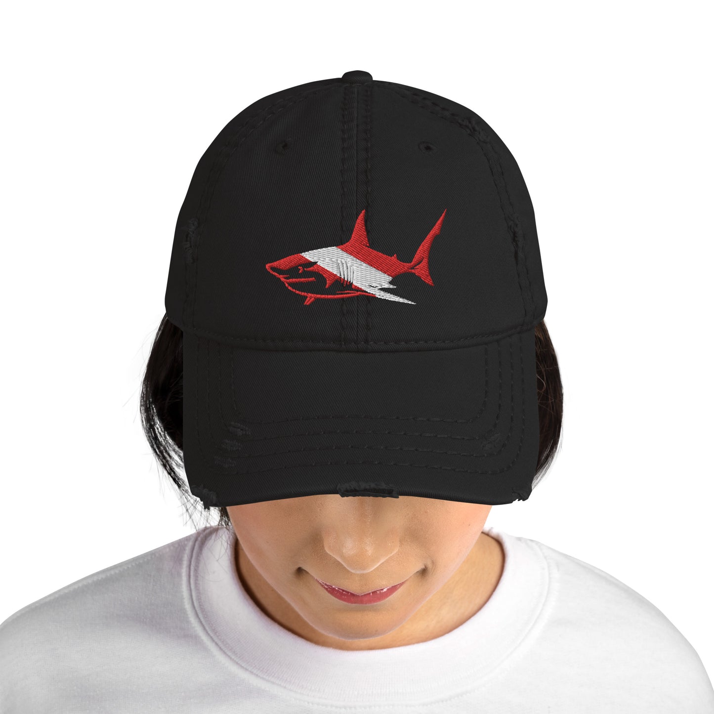 Distressed Shark Hat