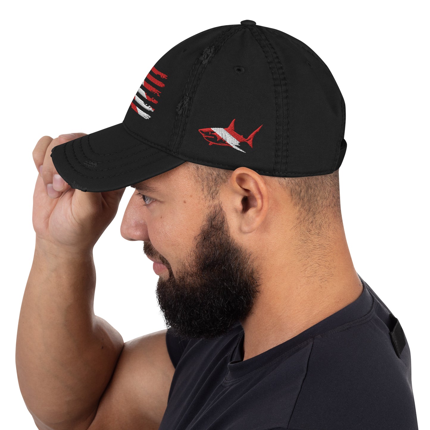 Distressed US-Diver Flag Hat