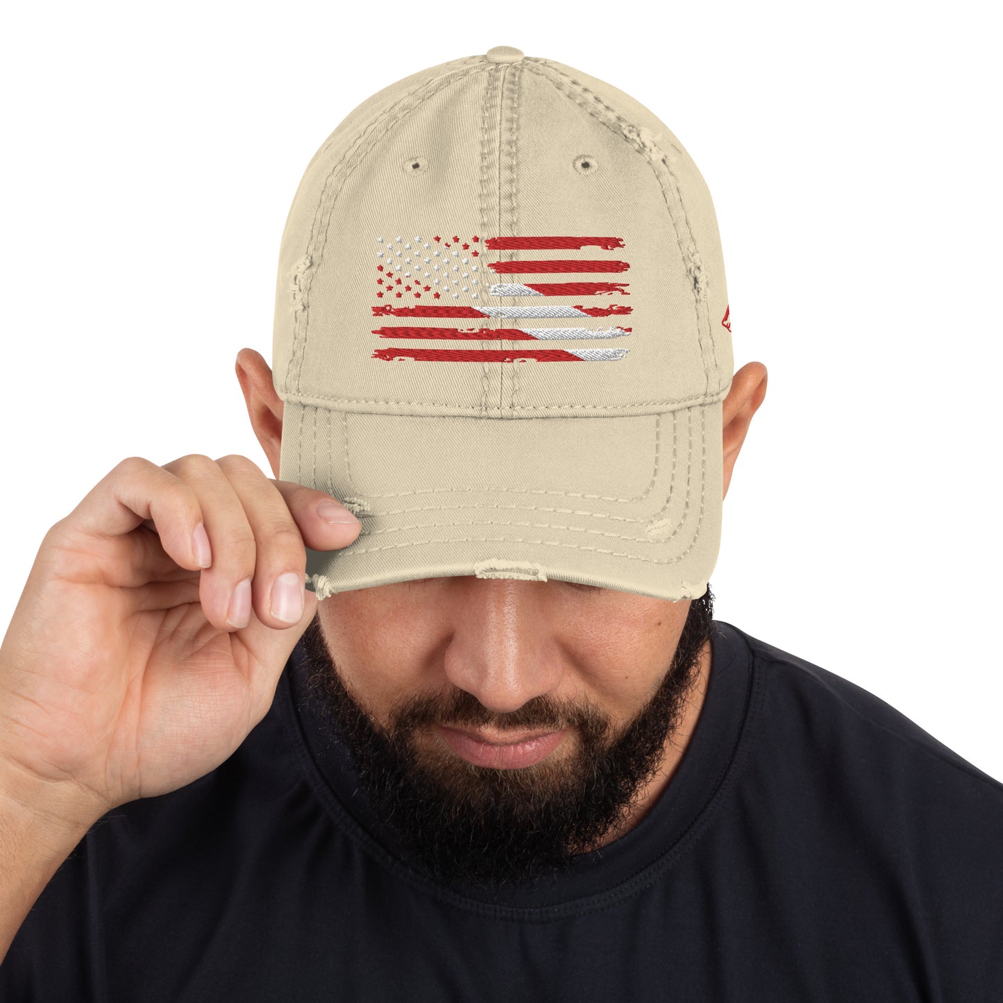 Distressed US-Diver Flag Hat