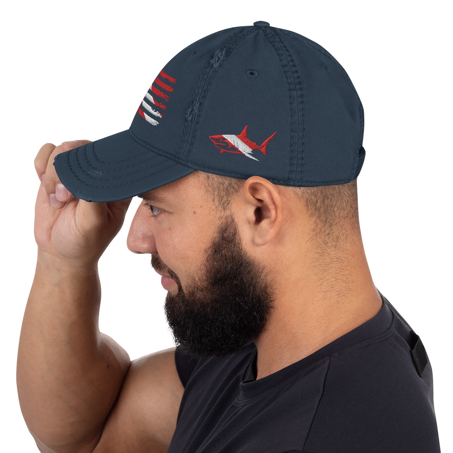 Distressed US-Diver Flag Hat